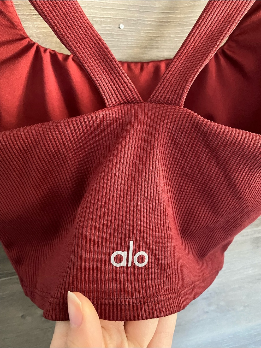 Alo Alosoft Ribbed Bra Tank - Picture 5 of 6